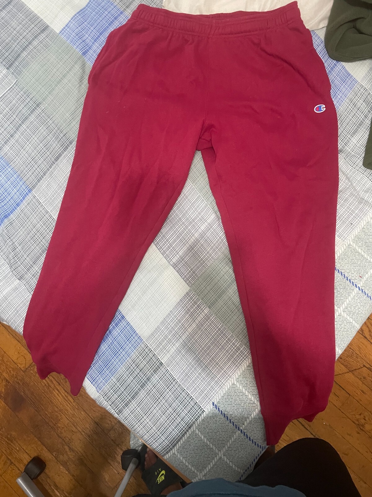 joggers xl maroon champion leisure active wear new top condition-image