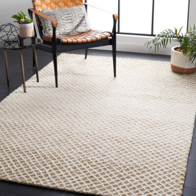 SAFAVIEH Micro-Loop MLP353B Handmade Beige / Ivory Rug