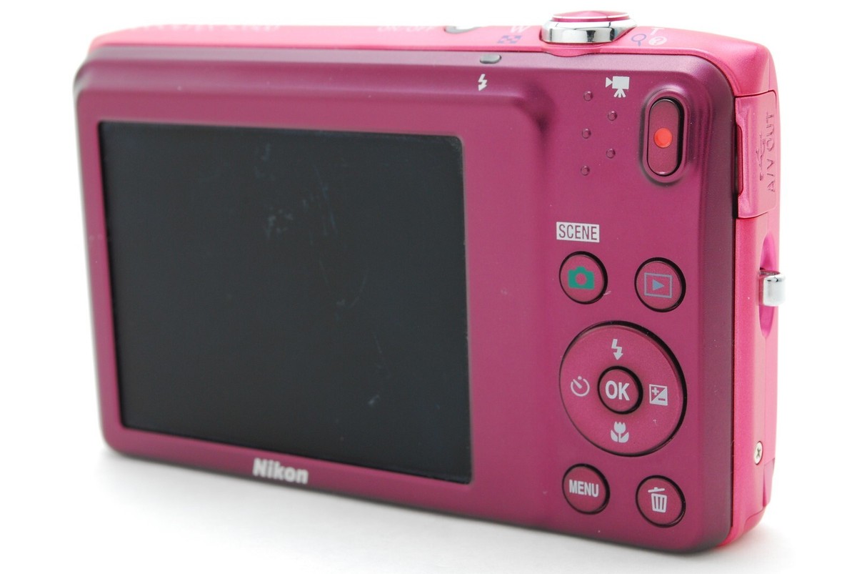 Nikon COOLPIX S3500 Pink 20.0MP Digital Camera w/Batterycharge