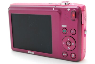 Nikon COOLPIX S3500 Pink 20.0MP Digital Camera w/Batterycharge