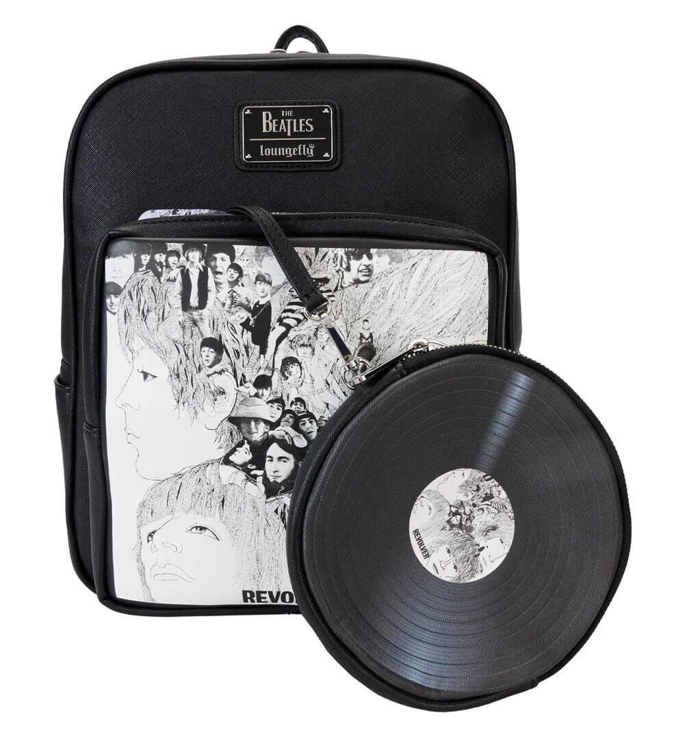 Loungefly The Beatles Revolver Album With Record Pouch Mini Backpack