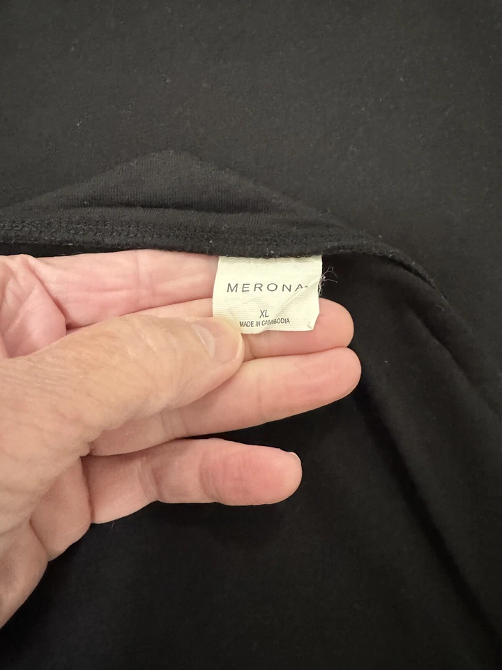 Mujer Merona Cubierta Elástica Envolvente Falda Corbata Negra-Sin Fondo de Natación XL Foto 4 de 4