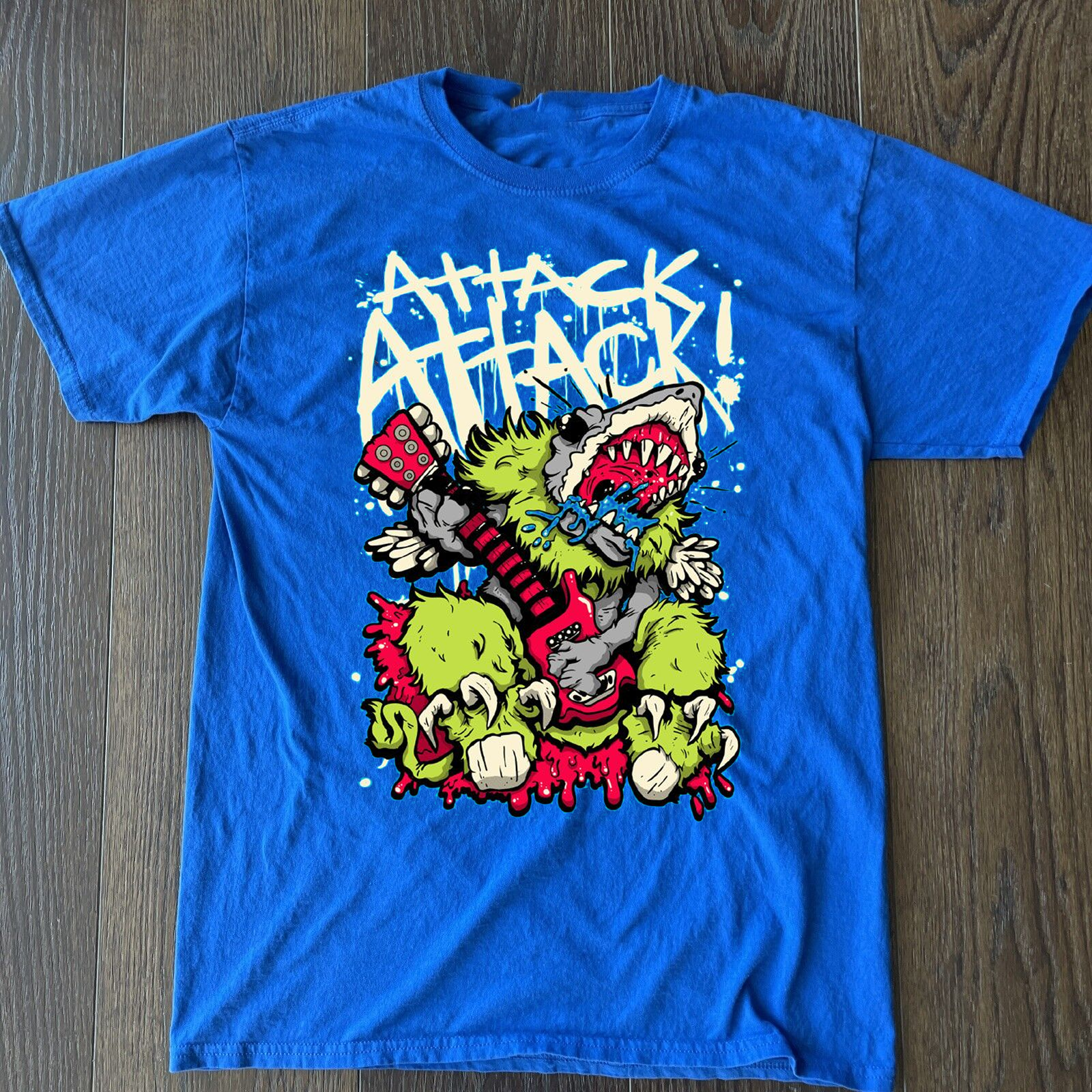 Rare Attack Attack! Band Gift For Fan All Size Blue T-shirt SA2512