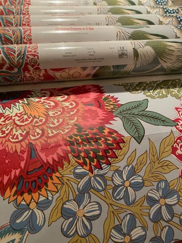 1 Roll BRUNSCHWIG & FILS Karabali Aqua Grand Bazaar Wallpaper $774 Retail - Picture 13 of 24