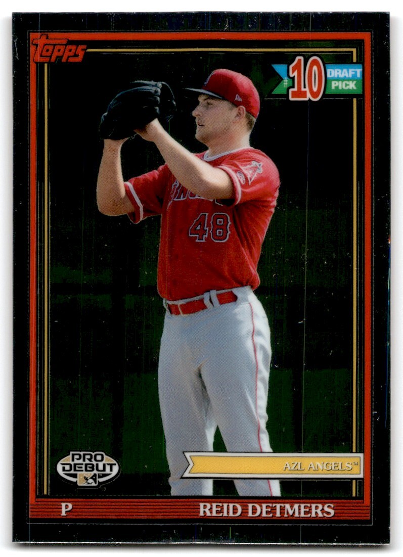 2021 TOPPS PRO DEBUT CHROME REID DETMERS AZL ANGELS #PDC-159
