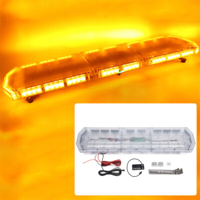 48'' 88-LED Strobe Light Bar Emergency Warn Beacon Tow Truck Response-Amber IP65
