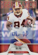 2011 Certified Mirror Red Signatures /250 Niles Paul #219 Rookie Auto