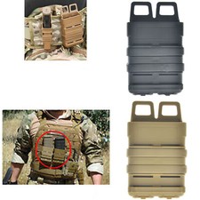Tactical Fast Mag Attach Belt Magazine Pouch 5.56 Molle Holster Hunting New