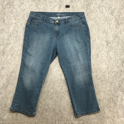 14 Legging Crop Mid Rise Medium Rinse 