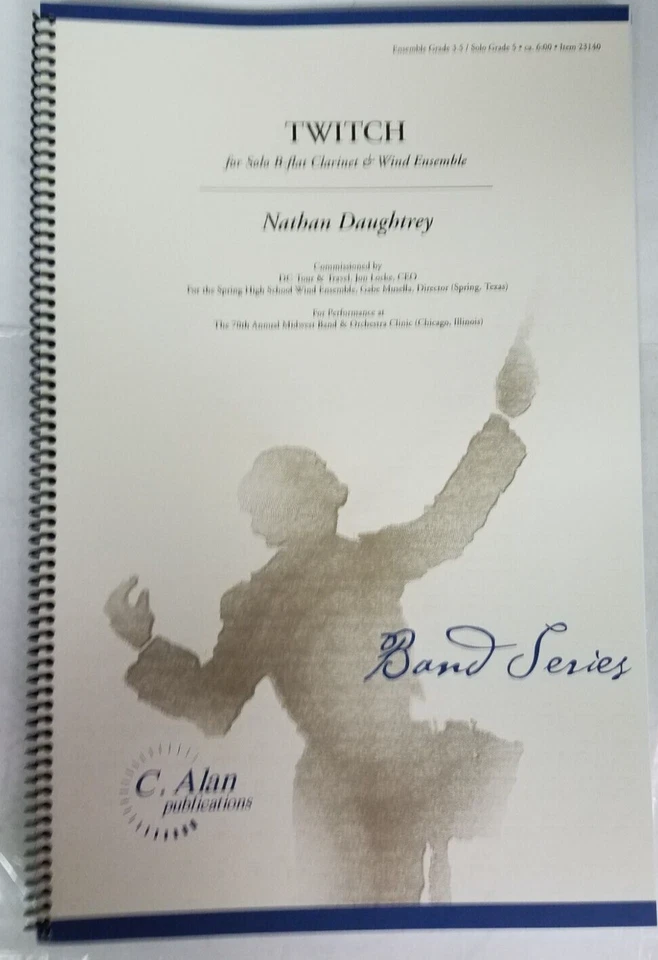 Twitch Composed by Nathan Daughtrey --Score & Parts Item #23140 - Image 2 of 4