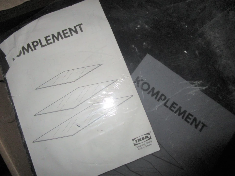 IKEA Glaseinlegeböden Komplement 801.466.64 - 2 Stück Rauchglas - 50x58 cm NEU