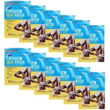 12 Packs Coralite Capsaicin Medicated Heat Patch (2 Patch/Pack Total 24 Patches)