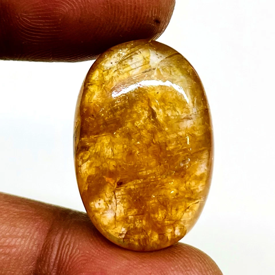 36.90 Cts Natürlich Turmalin 27x18mm Riesiges Oval Cabochon Unbehandelt Lose - Bild 4 von 4