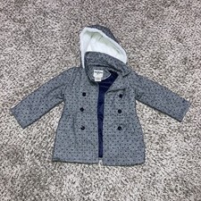 Osh Kosh Bgosh Girls Jacket Size 6 Gray Blue with Hood