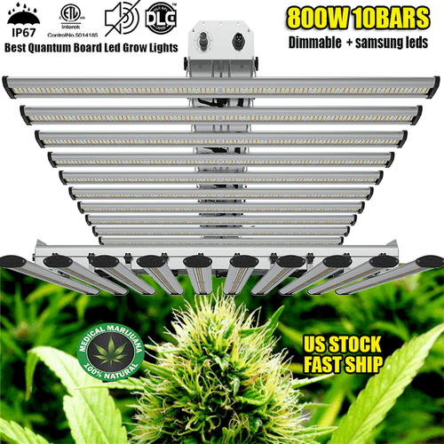 800W Spider Samsung LED Grow Light 10Bar Commercial Medical Lamp Replace Fluence - Picture 1 of 45