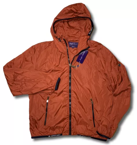 $900 Ralph Lauren Purple Label Red Windbreaker Waterproof Size Large