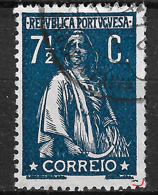 Portugal 1917  7 1/2C ceres 15X Acetinado.Marcofilia: VILA NOVA do PAIVA.R:5 VFU