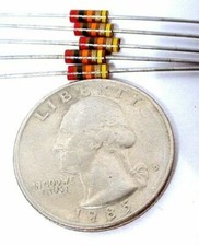 QTY 25 ALLEN BRADLEY MIL 1/4 WATT 5.1K 20K 91K 110K 620K 3.9M 2.2M RESISTOR