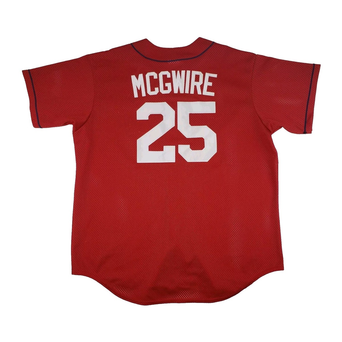 Vintage Majestic Mark McGuire St Louis Cardinals Mesh Jersey Red