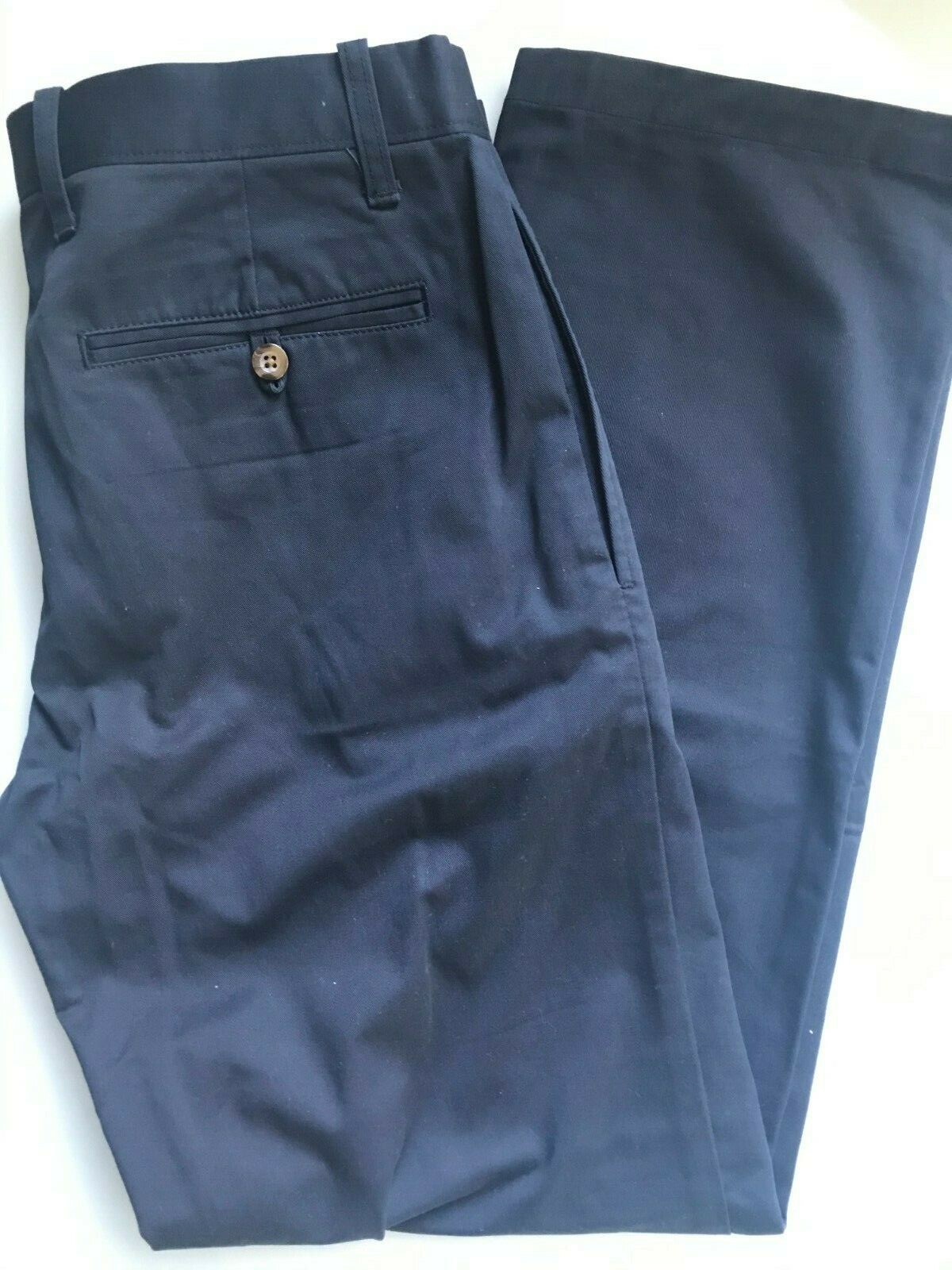 Gap Men's Khakis Chino Classic St Fit Pants NWOT DARK NAVY 33 1/2 x 30