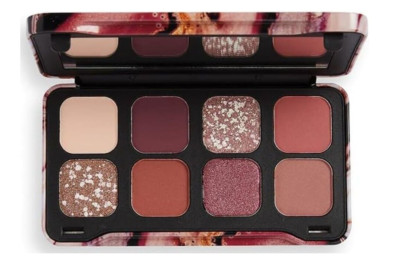 Revolution Flawless Dynamic Allure Eye Shadow Palette Tin Vegan Browns & Glitter