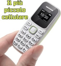 Mini telefono GSM 2G dual SIM con supporto microSD 16 GB, Bluetooth, lettore MP3