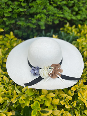 Terra White Panama Hat/Handwoven Hat made with Toquilla Straw/Fino/Fine Quality/ Terra White Panama Hat/Handwoven Hat made with Toquilla  main image 2