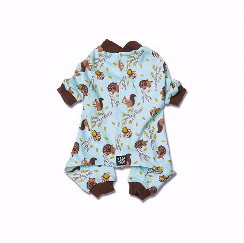 SALE Petrageous Dog Puppy Winter Pajamas Squirrel Hedgehog Woodland Animals - Picture 2 of 6