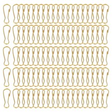 Lanyard Hooks, 100 Pcs 20x7.1x1.9mm Stainless Steel 304 Hook, Gold