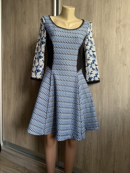 Women Pinko Dress Navy Knit 38 / M / 46