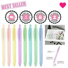 Pastel Ballpoint Gel Pens - Quick Dry 0.5mm Non-Smudging Ink for Daily Use