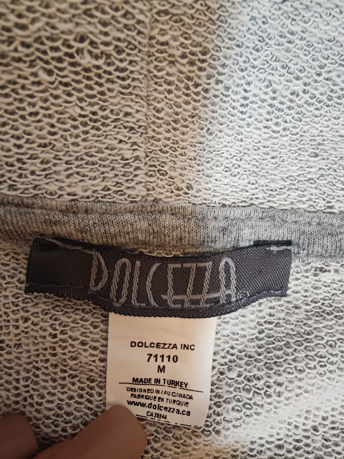 Dolcezza Women's Pullover Gray Geometric Block Sw… - image 10