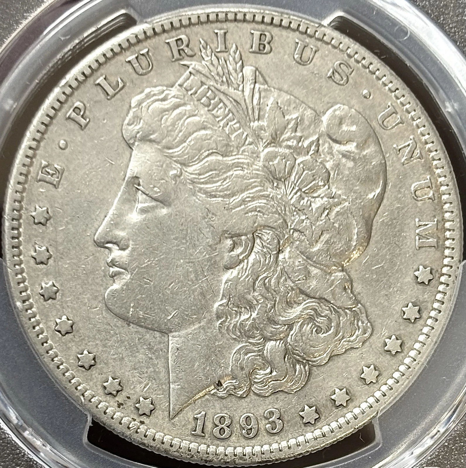 1893 S MORGAN SILVER DOLLAR PCGS XF DETAILS RARE KEY DATE COIN - LOOKS XF45