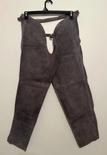 Barnstable Riding American Suede Leather Full Chaps In Grey Women’s Size Large