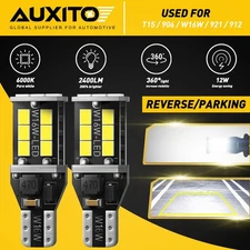 Super Bright White Canbus LED Bulb For Backup Reverse Light 912 921 T15 W16W 2pc