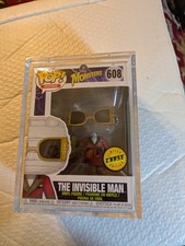 The Invisible Man (Chase) Funko Pop con PopShield Armadura Estuche Rígido Protector Pop