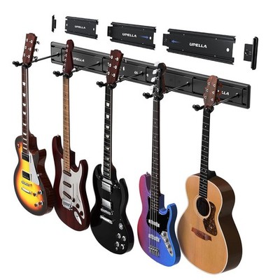 UPELLA Guitar Wall Mount Hangers for Multiple Guitars, Holds 5 Violins, Aluminum