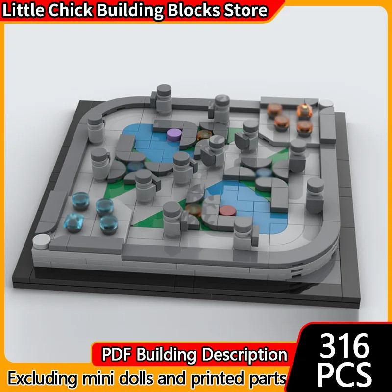 Popular Game Model MOC Building Bricks Classic Game Battle Map  