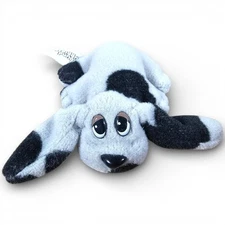 Galoob Pound Puppies Mini Plush Stuffed Toy Gray Black Spotted Vintage 1995 2.5"