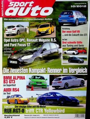 1) Sport Auto 10/2012 - Porsche 911 Ruf CTR Yellow - Porsche 911 997 Ruf RGT-8