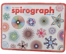The Original SPIROGRAPH Design Set in a Tin Travel Complete Novelty Art Vintage