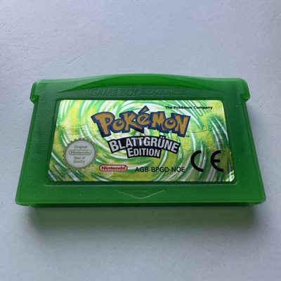 Nintendo Pokémon Blattgrüne Edition Game Boy Advance PAL Modul AGB-BPGD-NOE
