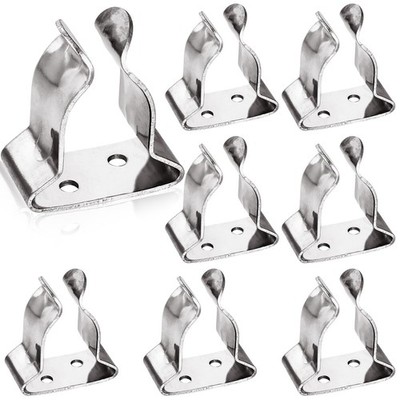 Moxweyeni Boat Hook Holder Boat Oar Holders Stainless Steel Spring Clips Mari...