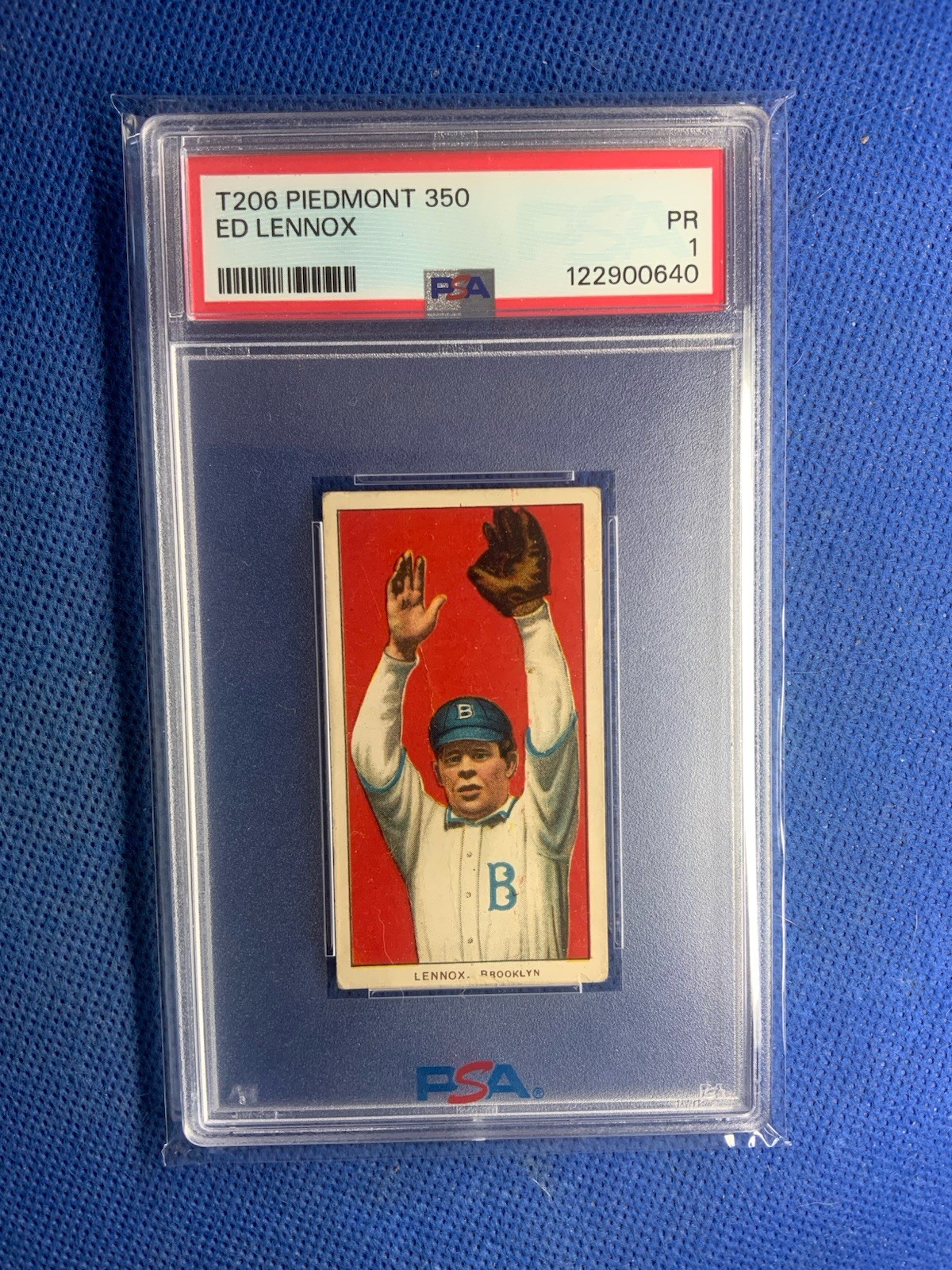 1910 T206 Ed Lennox Piedmont 350/25 PSA 1