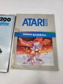 Atari 5200 Games Lot Of 3 Football, Baseball, Soccer UNTESTED* As Is 