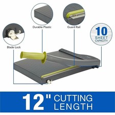 Swingline ClassicCut Lite 10-Sheet Paper Trimmer TRIMMER,12",ECONOMY,GY WCC78RG