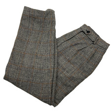 Vintage ORVIS Sporting Traditions Women's Wool Blend Glen Plaid Trousers P6