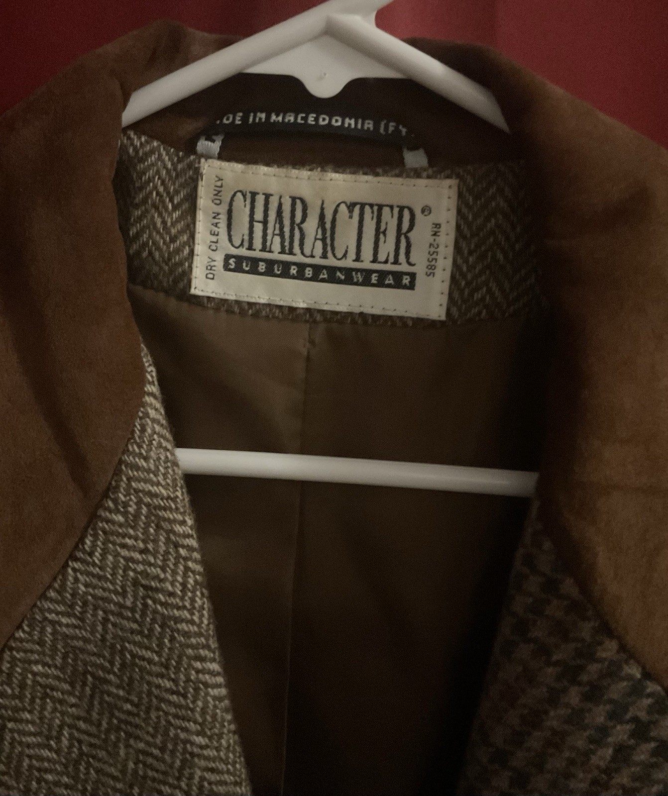 Character Suburban Wear Wool Patchwork Blazer W/ … - image 3