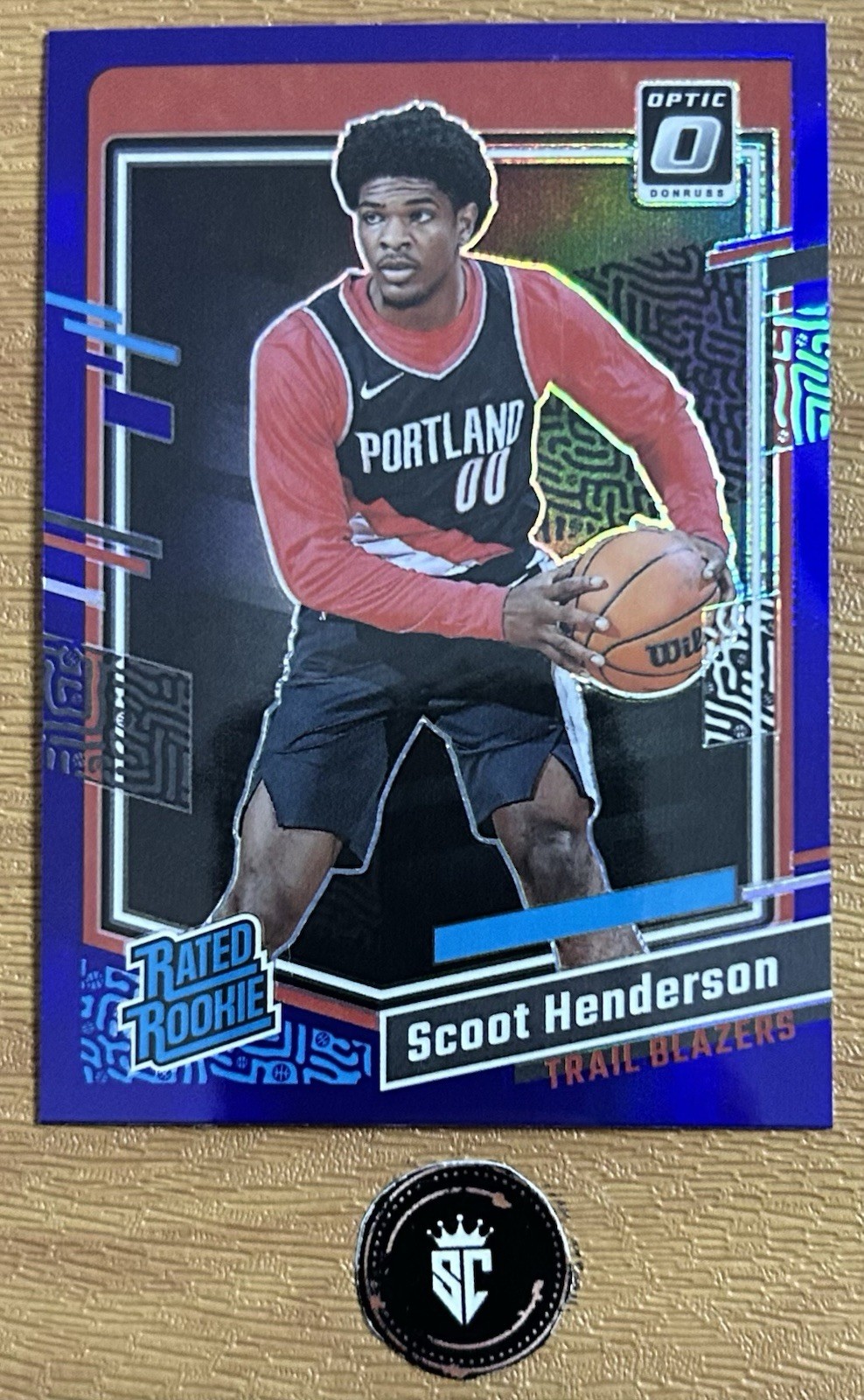 Scoot Henderson 2023-24 Panini Donruss Optic Purple Holo Rated Rookie #239