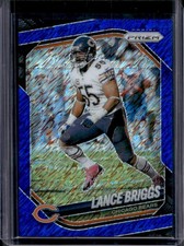 2025 Panini Prizm Lance Briggs Blue Shimmer #/35 Bears